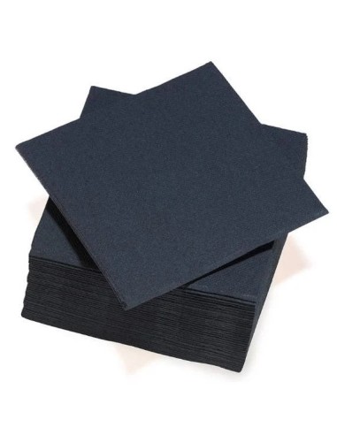 Vit Color 25 Tovaglioli Doppio Velo 32x32cm - Nero